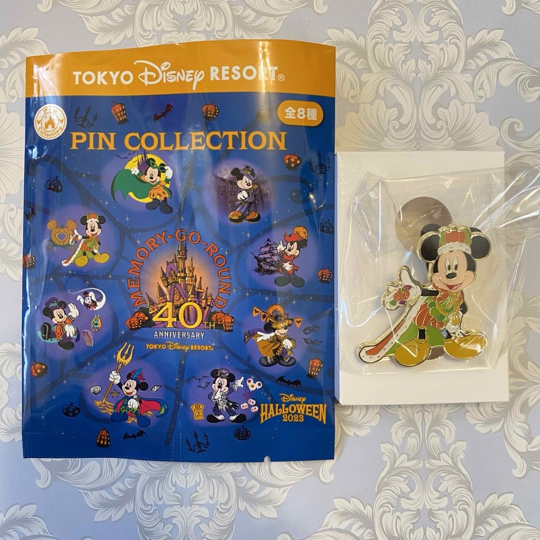 ミッキーマウス - ディズニー 40周年 ハロウィン ミッキー ピンバッジ