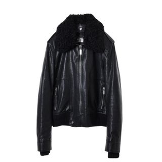 SAINT LAURENT - Saint Laurent Paris ムートン付き ライダース