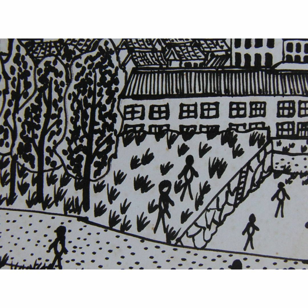 山下清、【城山からみた桜島】、希少な額装用画集より、美品、日本人