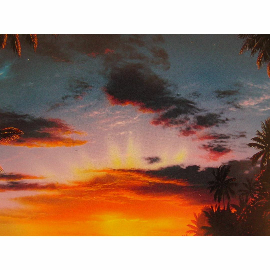 クリスチャン・ラッセン、【アイランド サンライズ】、希少な額装用