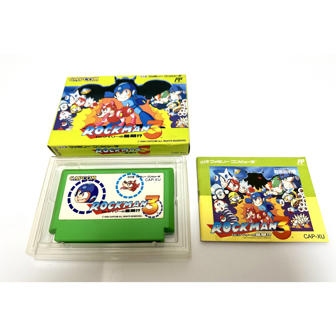 ロックマン3 ファミコンソフト【箱 説明書付き】の通販 by T's shop