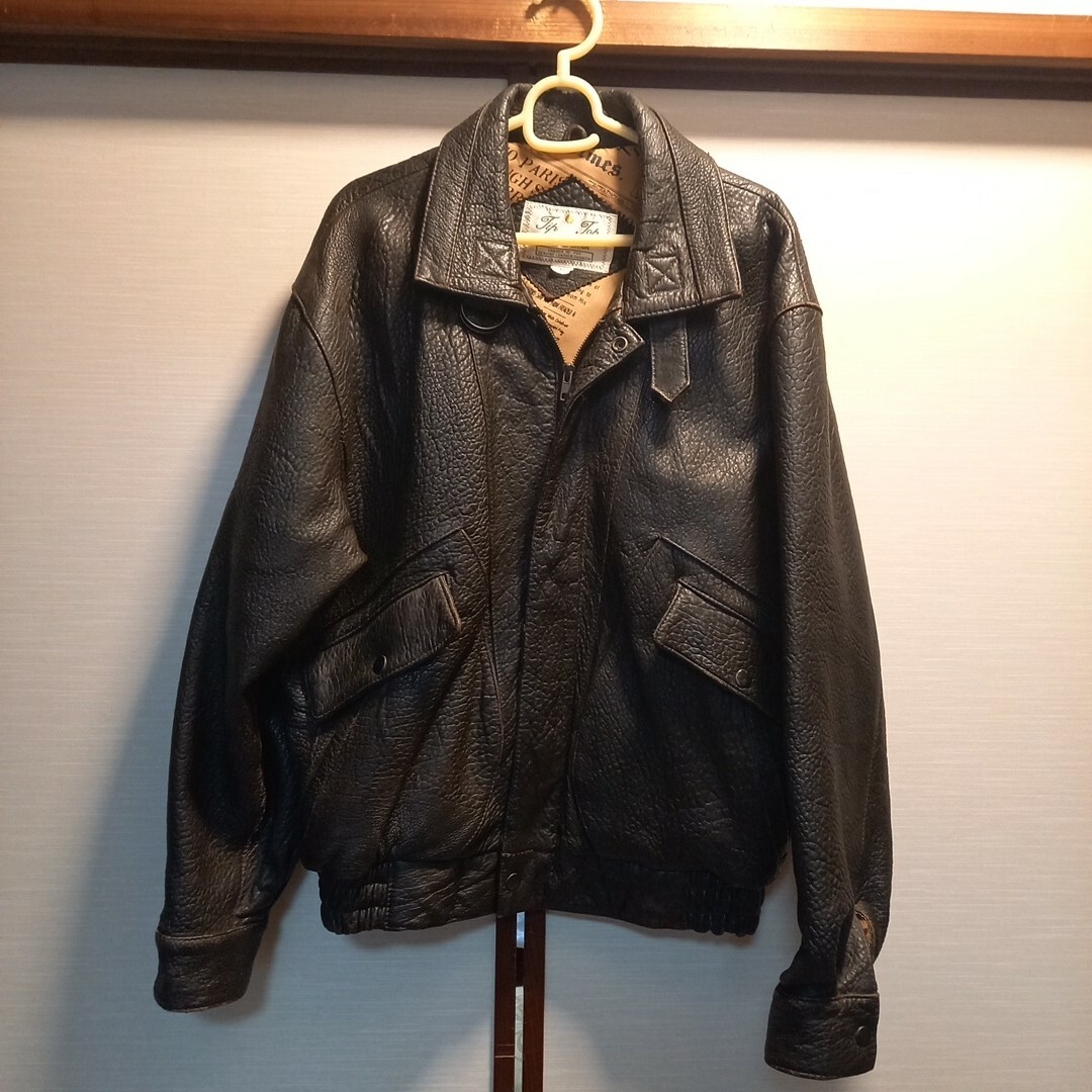 Tip Topヴィンテージ本革フライトジャケットG1調濃茶M美品