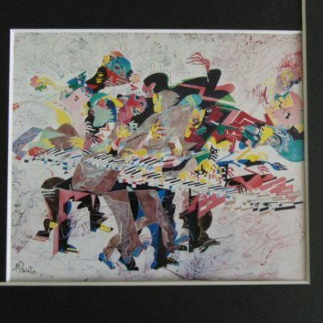 渡辺恂三、Play hot、希少画な集画、状態良好、新品高級額・額装付の