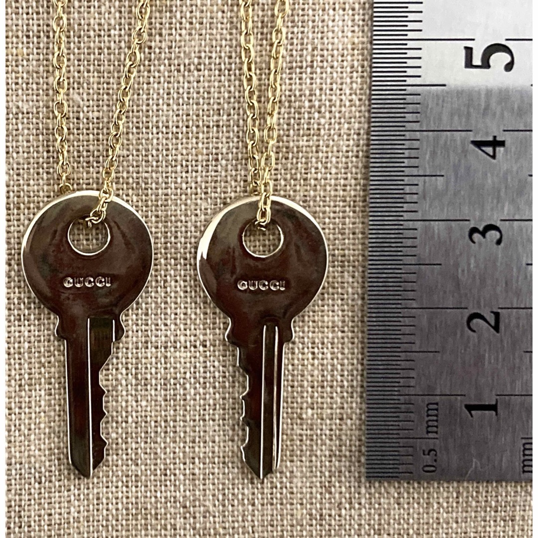 GUCCI - グッチ ペアネックレス キー型チャームトップ/鍵 ネックレス