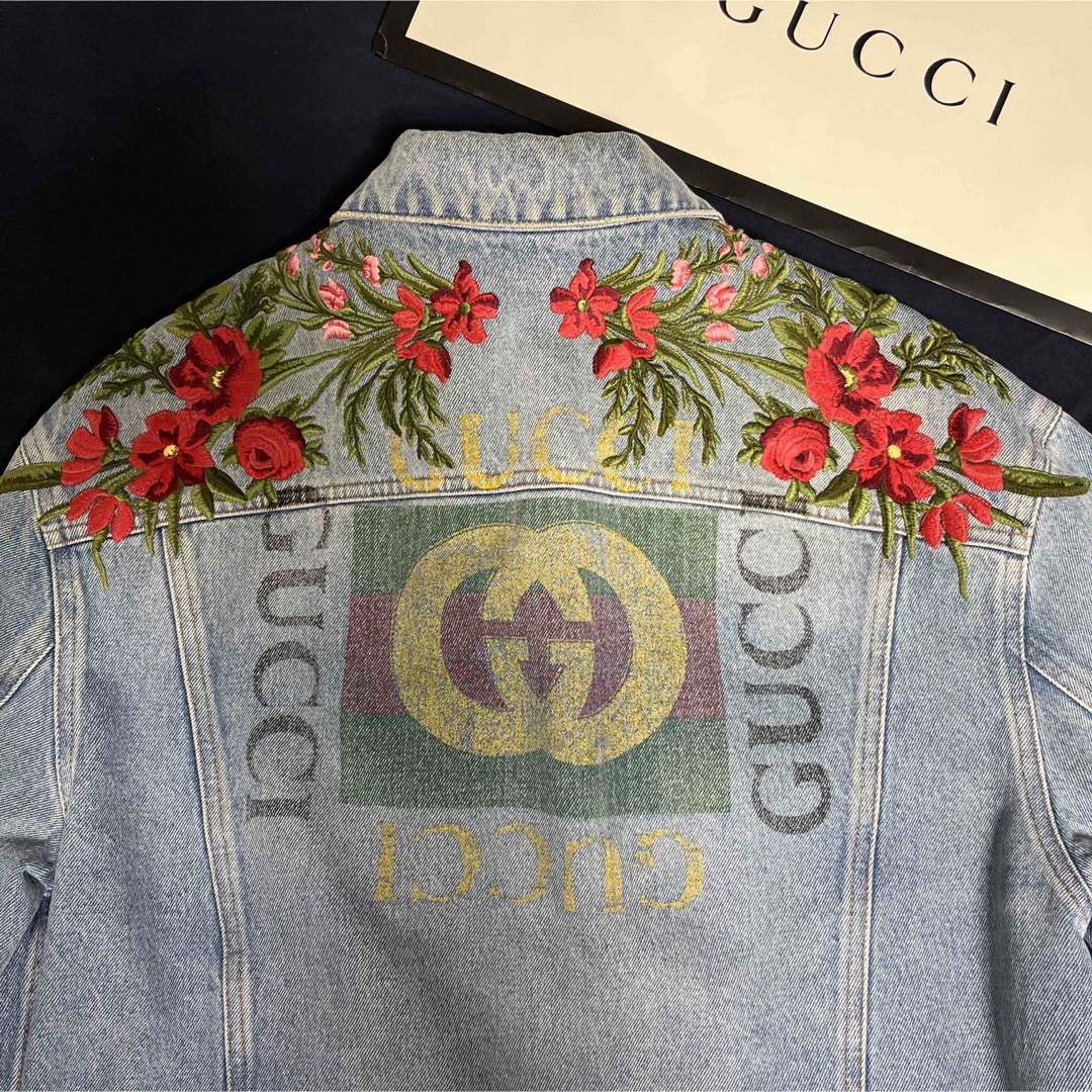 GUCCI - 正規美品 GUCCI グッチ デニムジャケット 刺繍 ブルゾン