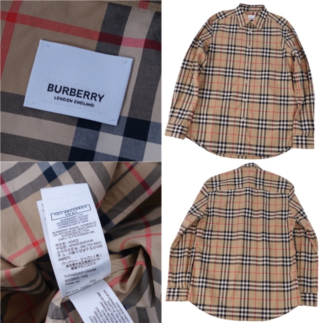 BURBERRY - 美品 バーバリー BURBERRY シャツ ロングスリーブ 長袖