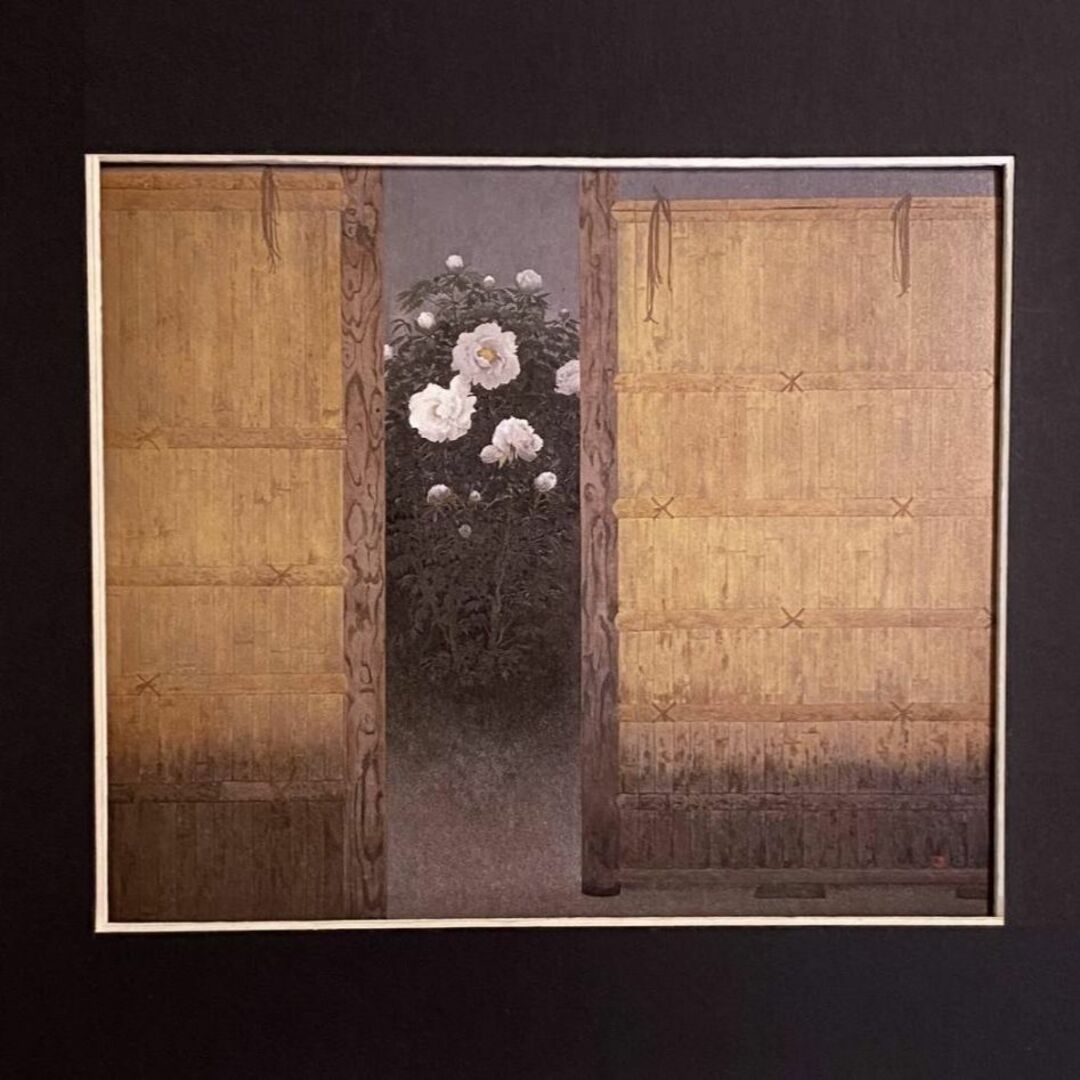 那波多目功一、【寂】、希少な額装用画集より、新品額装付、状態良好の