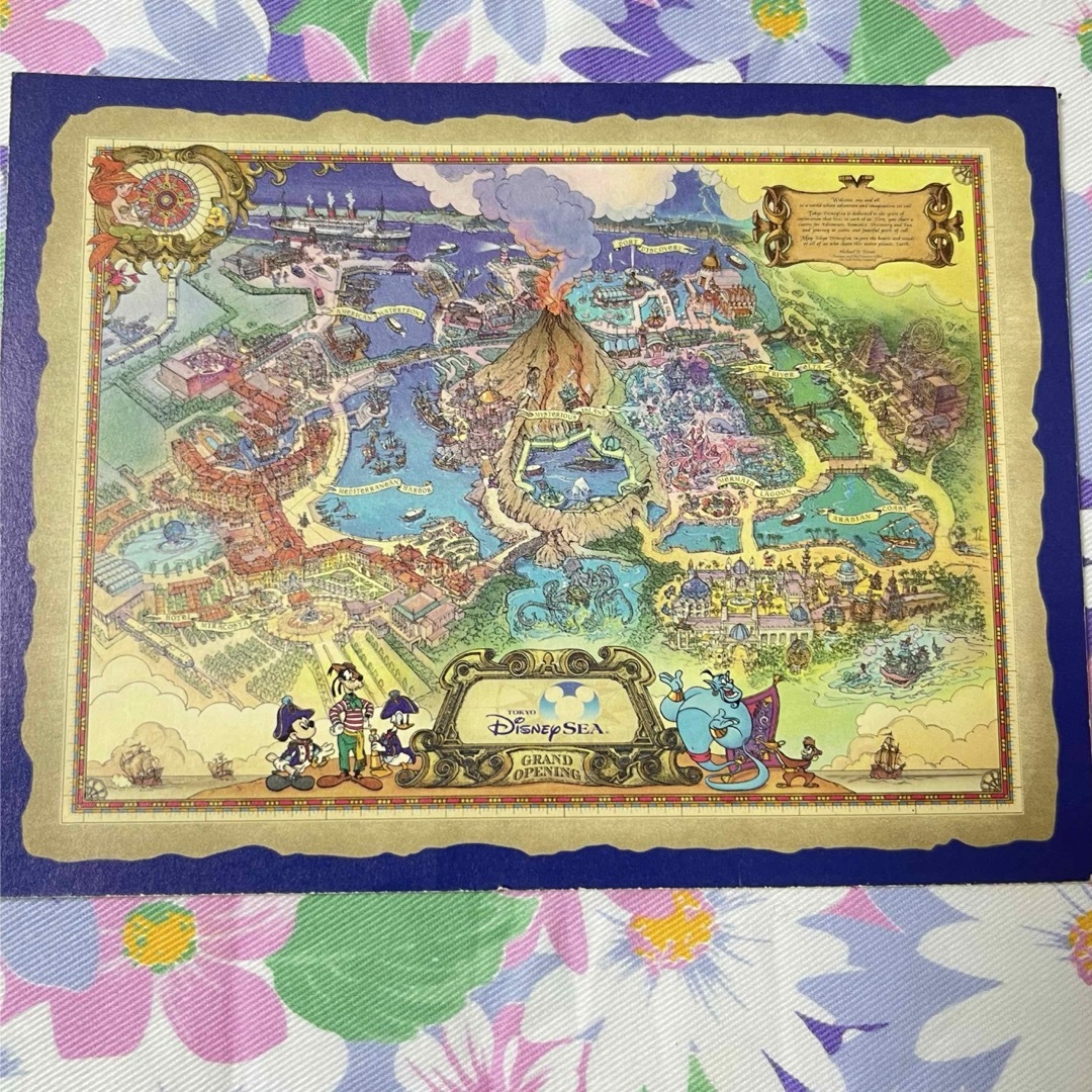 Disney - ディズニーシー グランドオープン時マップ ポストカードの