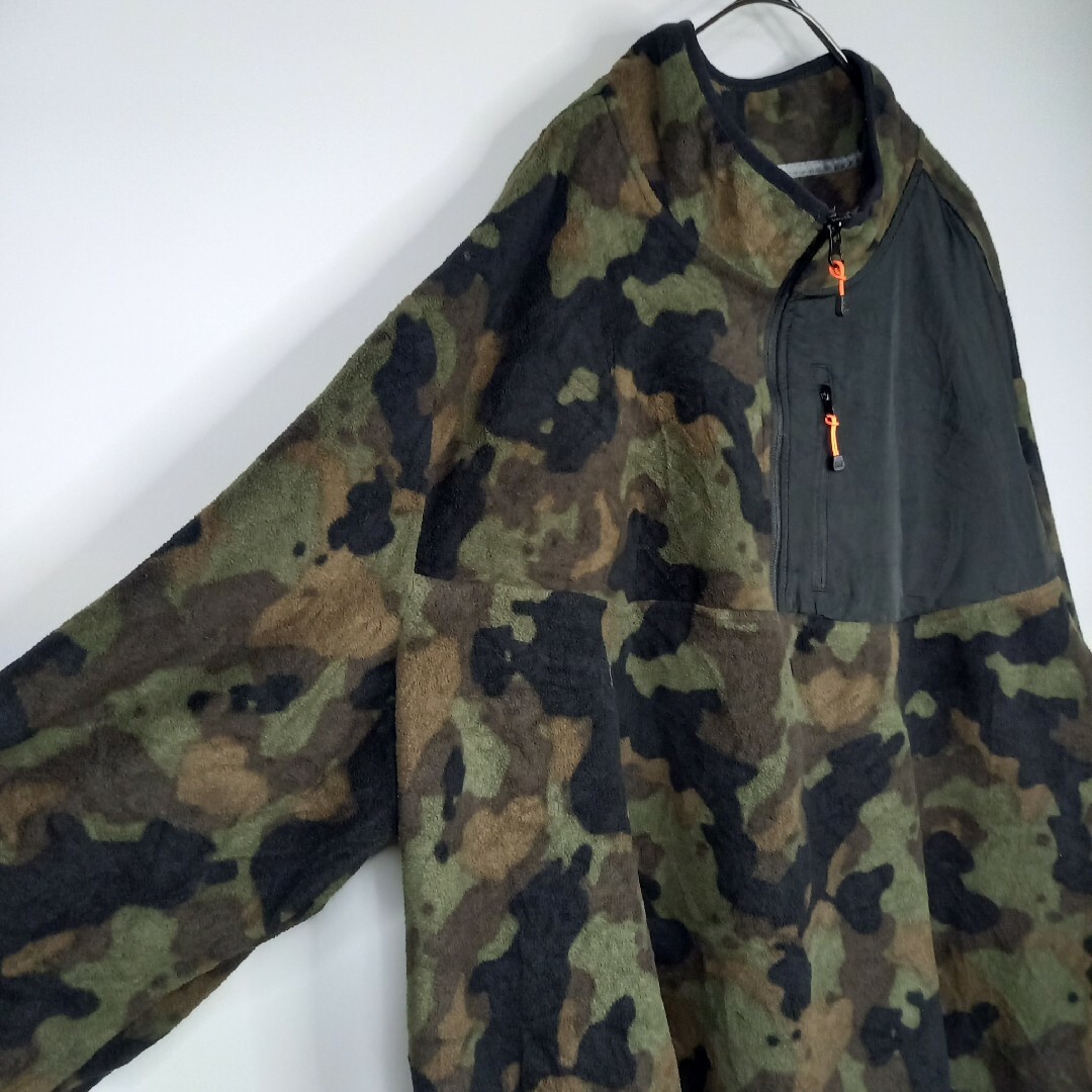 STARTER - スターター ハーフジップ フリース プルオーバー 迷彩柄