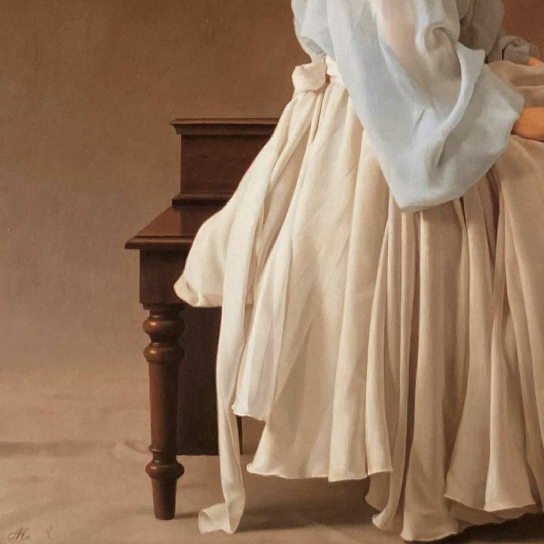 森本草介、「未来」、希少な画集の額装画、オーダーマット付・日本製