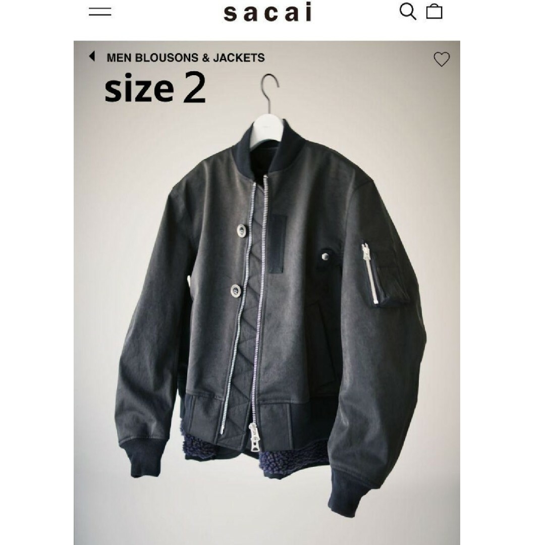 sacai - 新品 size2 23aw sacai Faux Suede Mix サカイの通販 by
