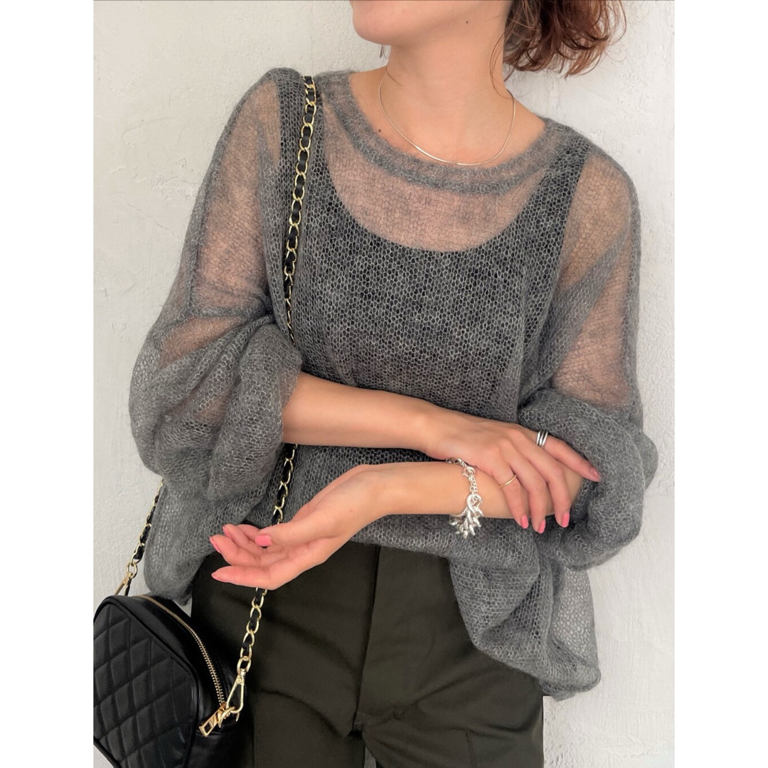 Spick & Span - スピックアンドスパン/モヘヤシースルールーズニットの