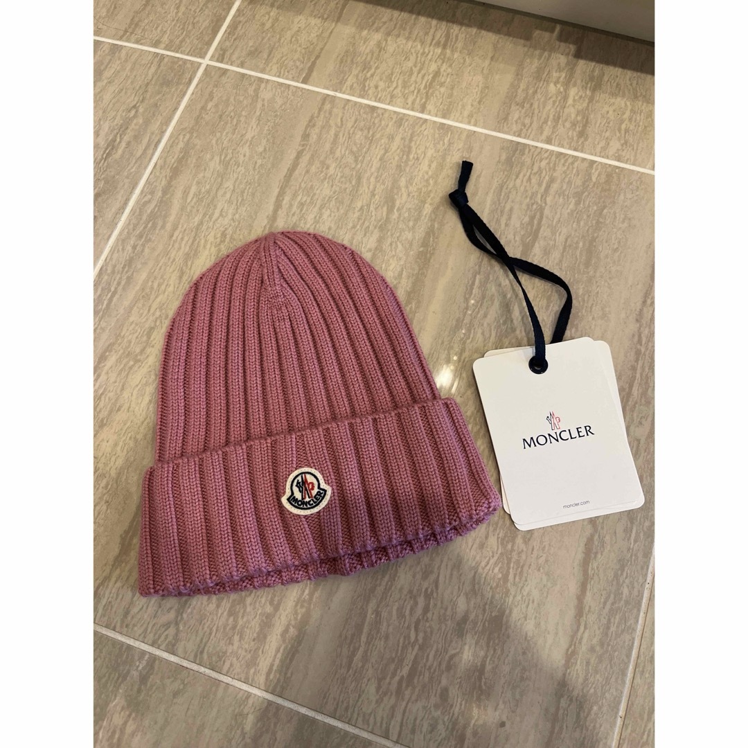 MONCLER - 【MONCLER/モンクレール】新作⭐︎ニットキャップ⭐︎ローズ