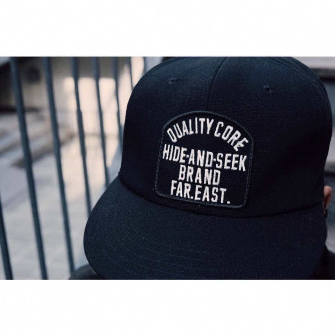 HIDE AND SEEK - HIDE AND SEEK ハイドアンドシーク キャップ ネイビー
