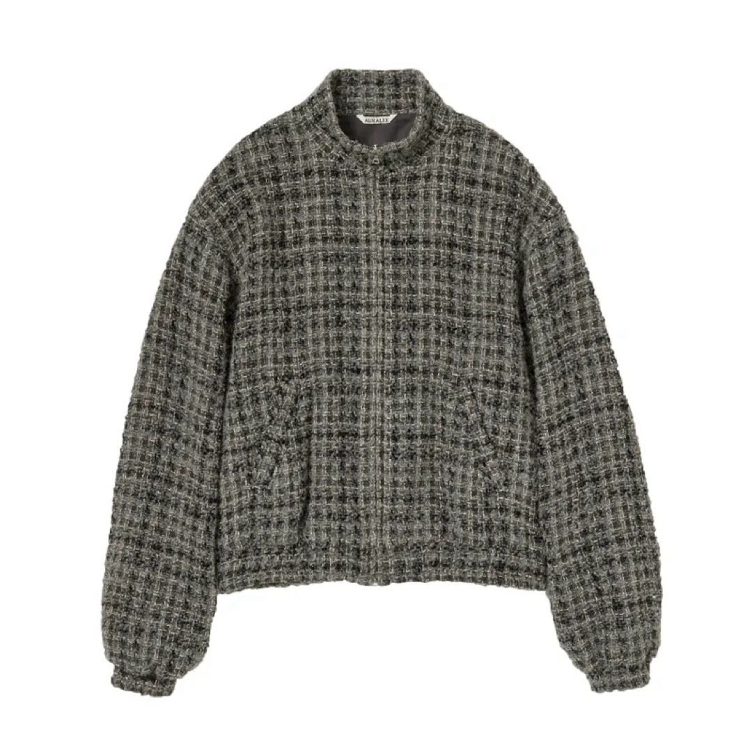 AURALEE - 【希少】AURALEE HOMESPUN TWEED ZIP BLOUSONの通販 by shop