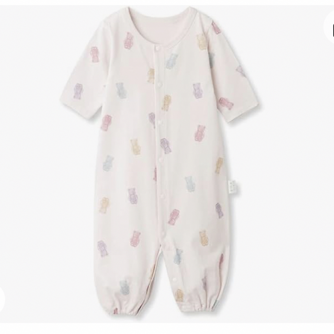 gelato pique - [ジェラート ピケ] 新生児チューイーベア柄2WAYオール