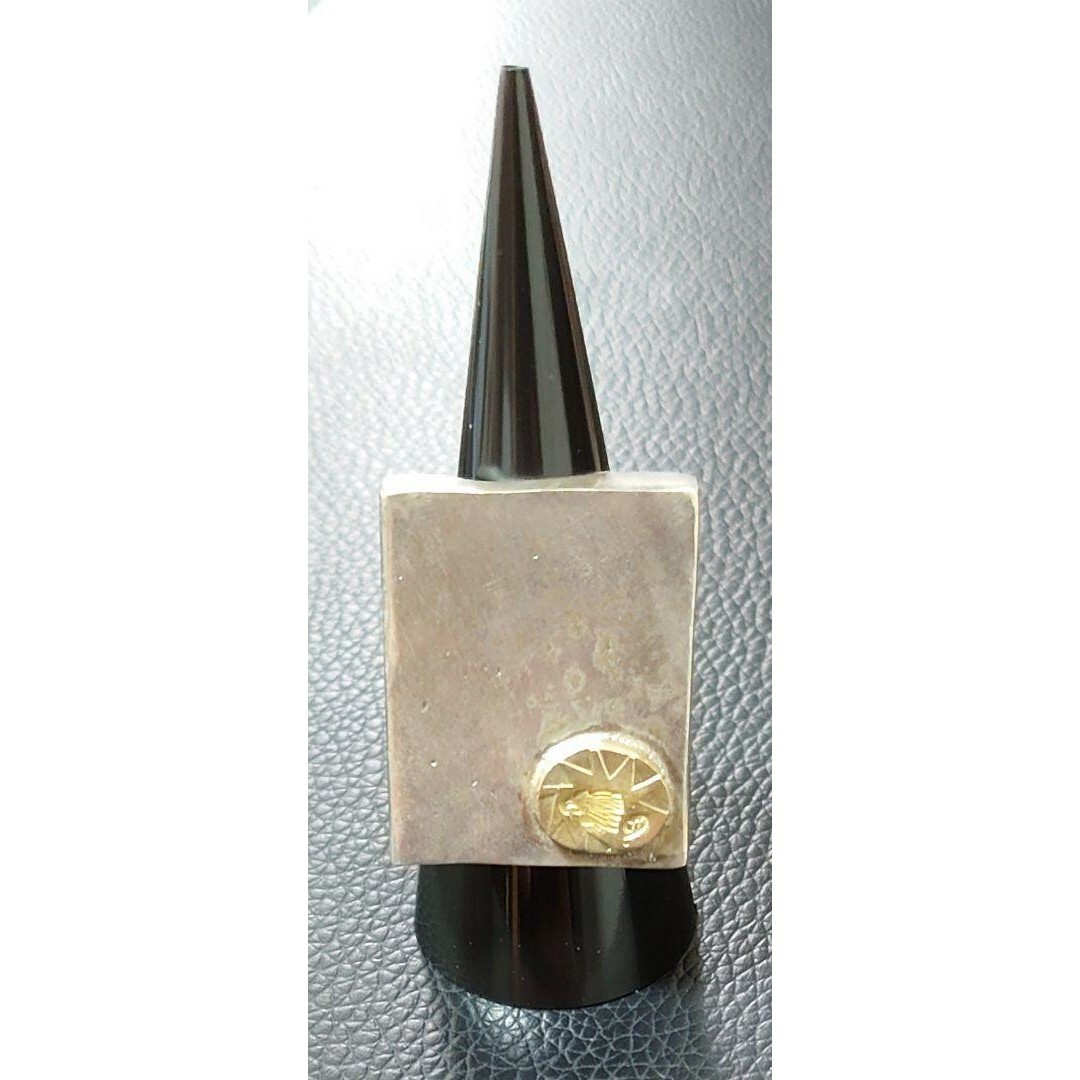 ストップライトSTOP LIGHT ラージスクエアリング k18イーグルメタルの