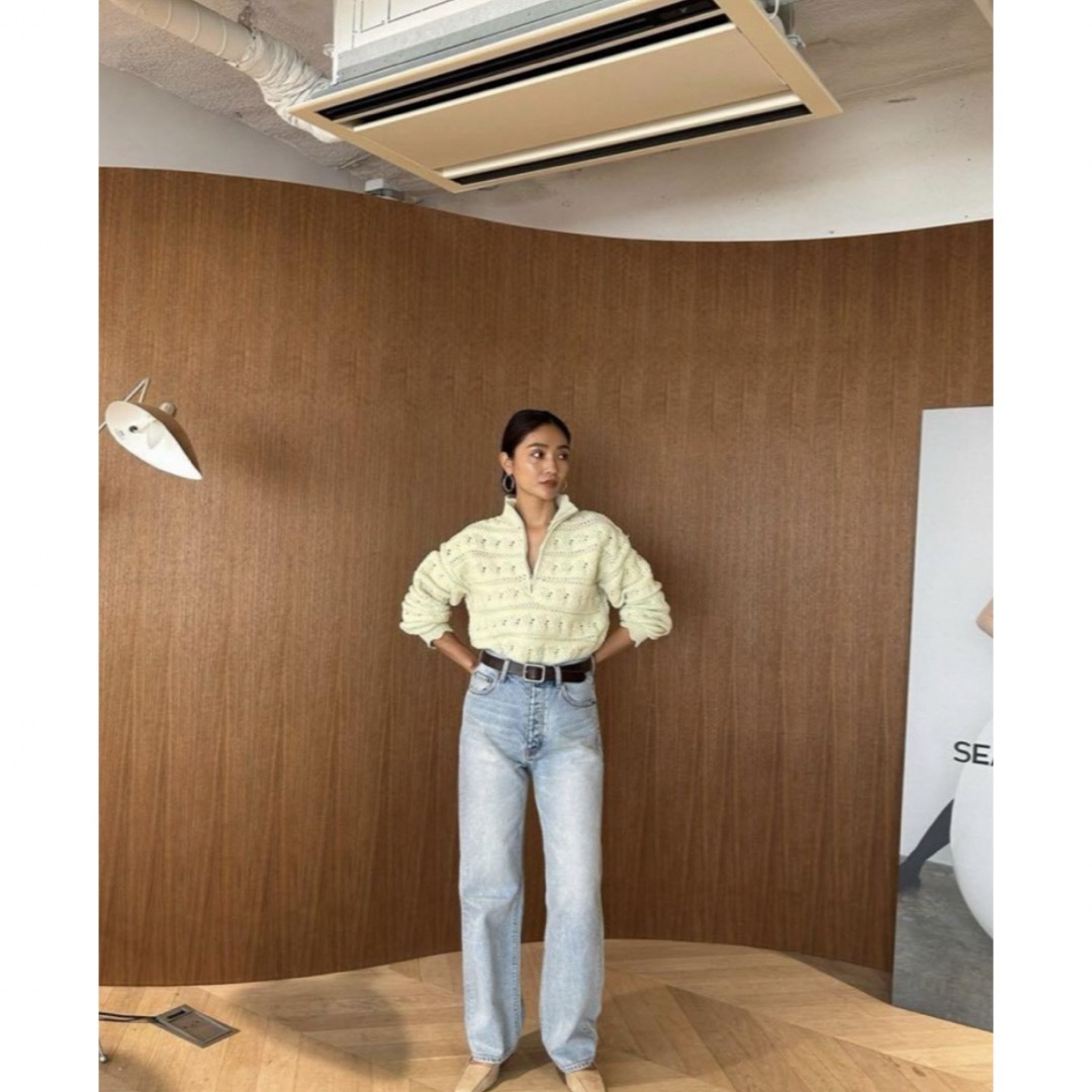 SeaRoomlynn - 【Searoomlynn ハーフジップ】スカラップKNIT zip