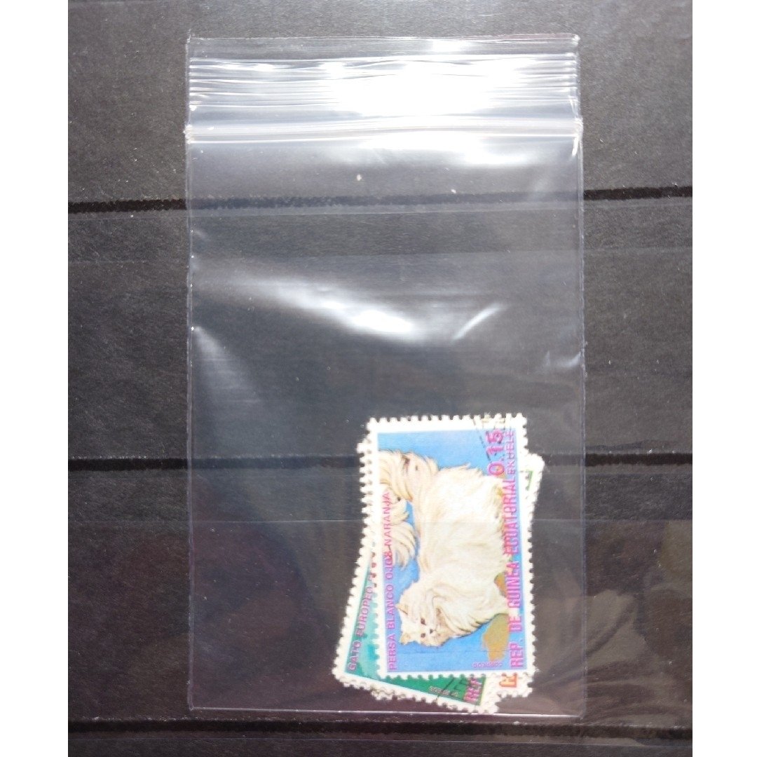 海外切手 8枚セット 赤道ギニア共和国 猫 ペット ペルシャ猫 シャム猫