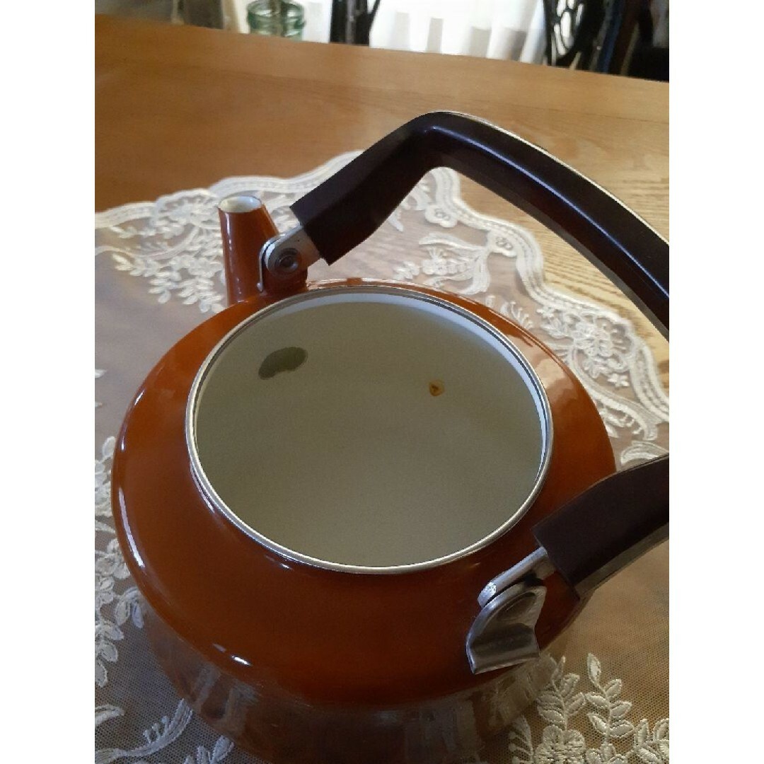 アンティーク レトロ ヴィンテージ ホーロー ケトル やかんの通販 by