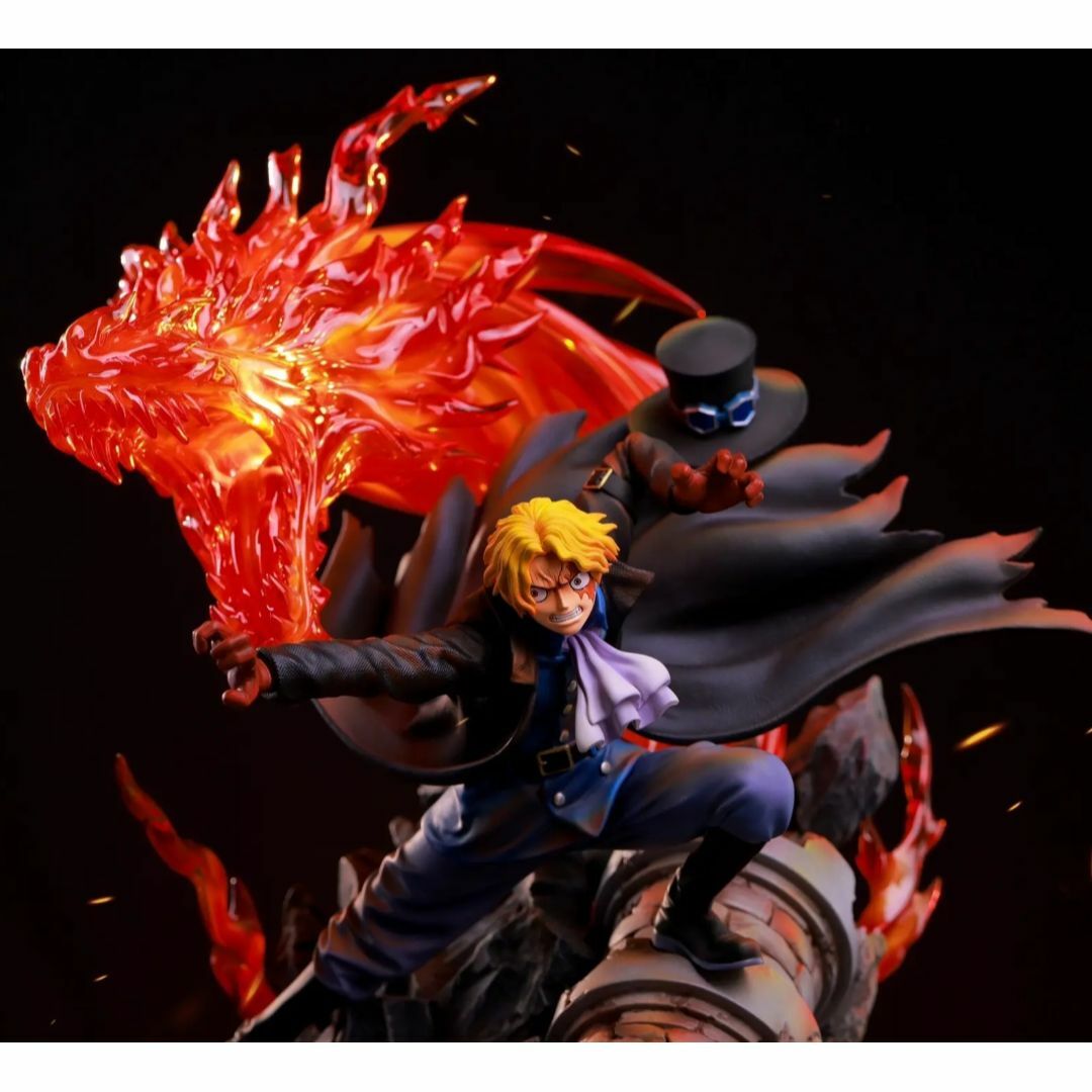 ワンピース 革命軍 サボ ガレージキット フィギュア スタチュー 発光