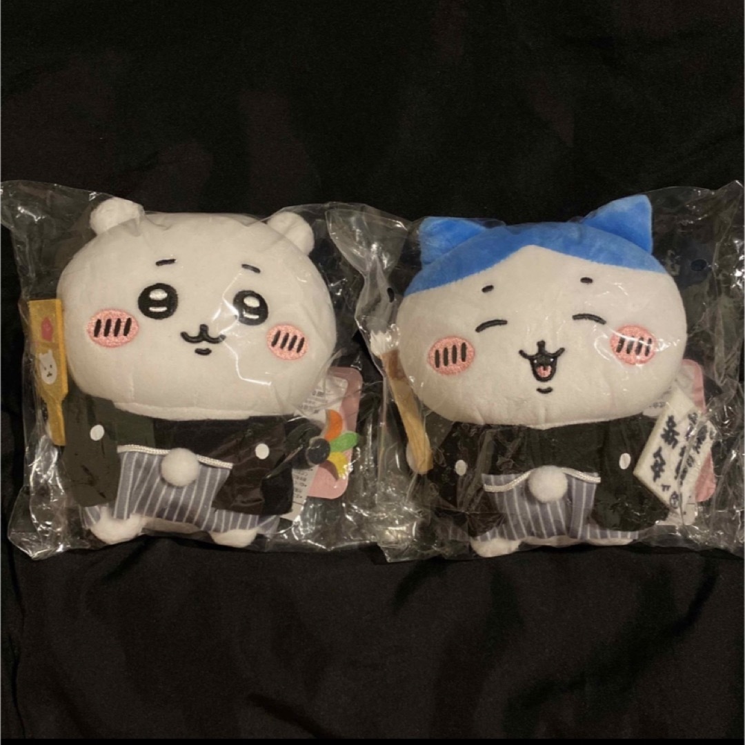 ちいかわ - ぽてたまぬいぐるみ ちいかわ ハチワレ 正月 袴 2体セット