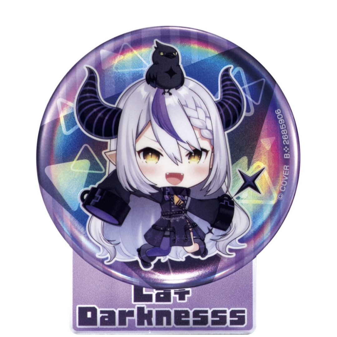 ホロライブ 開催記念缶バッジ＆スタンドD ラプラス・ダークネスの通販