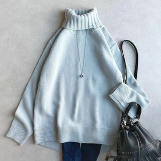 DEUXIEME CLASSE（ニット/セーター ・ ブルー・ネイビー/青色系）の