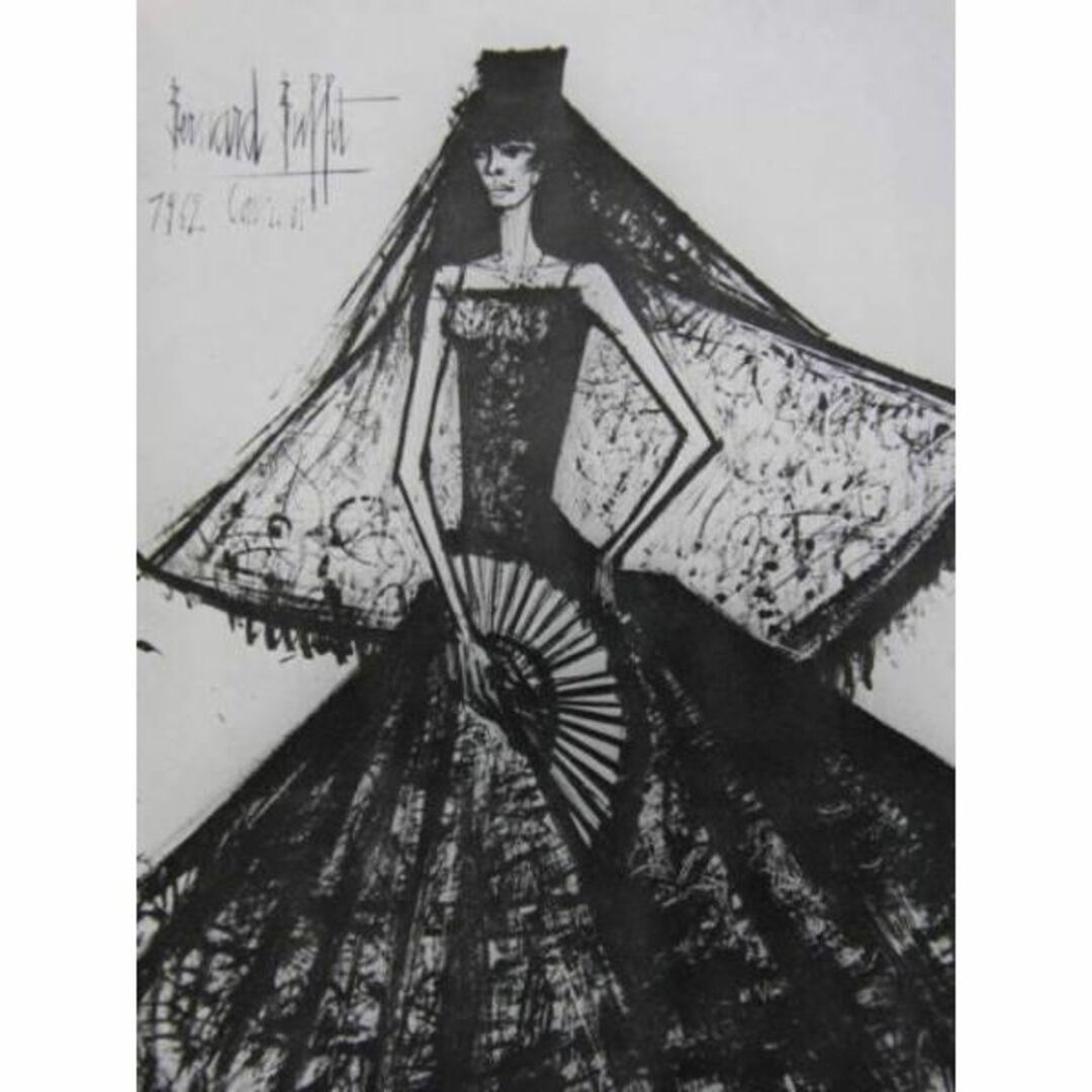 ベルナール・ビュッフェ、カルメン、希少な画集より、新品高級額装付の