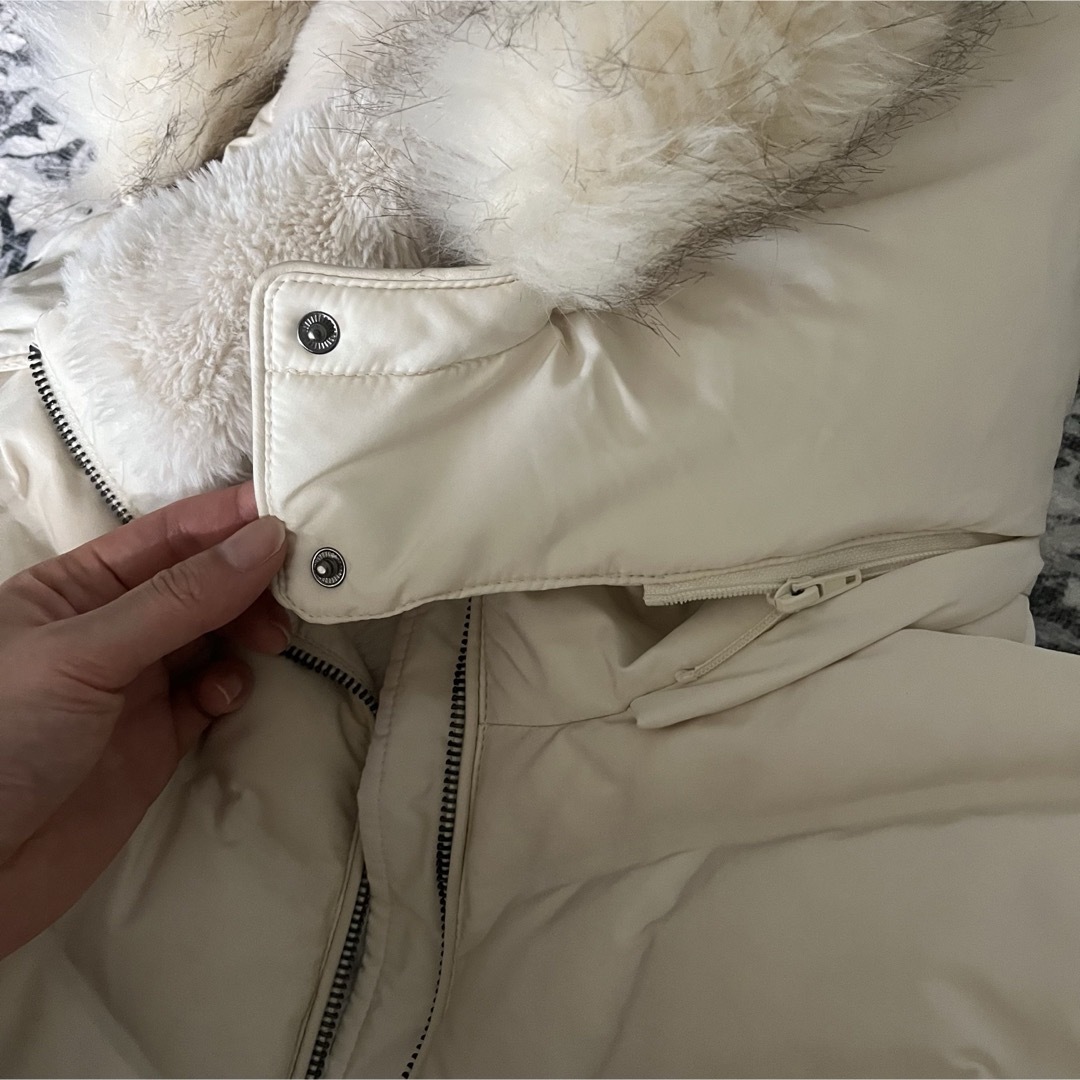 ZARA - ZARA ホワイト 白 ダウンコート Aラインの通販 by L's shop