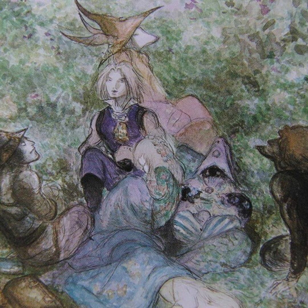 天野喜孝、【パーティー】、希少な額装用画集より、新品額装付、状態