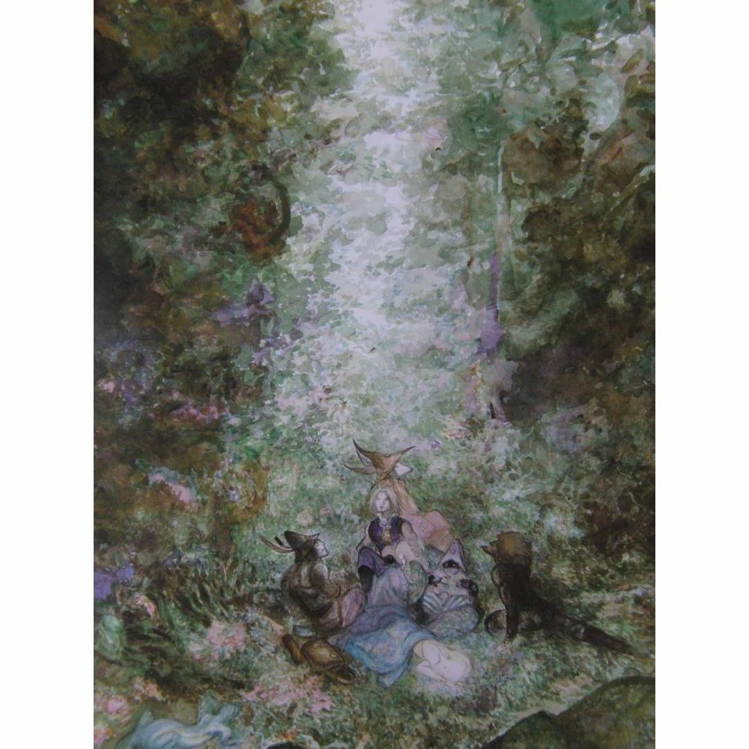 天野喜孝、【パーティー】、希少な額装用画集より、新品額装付、状態