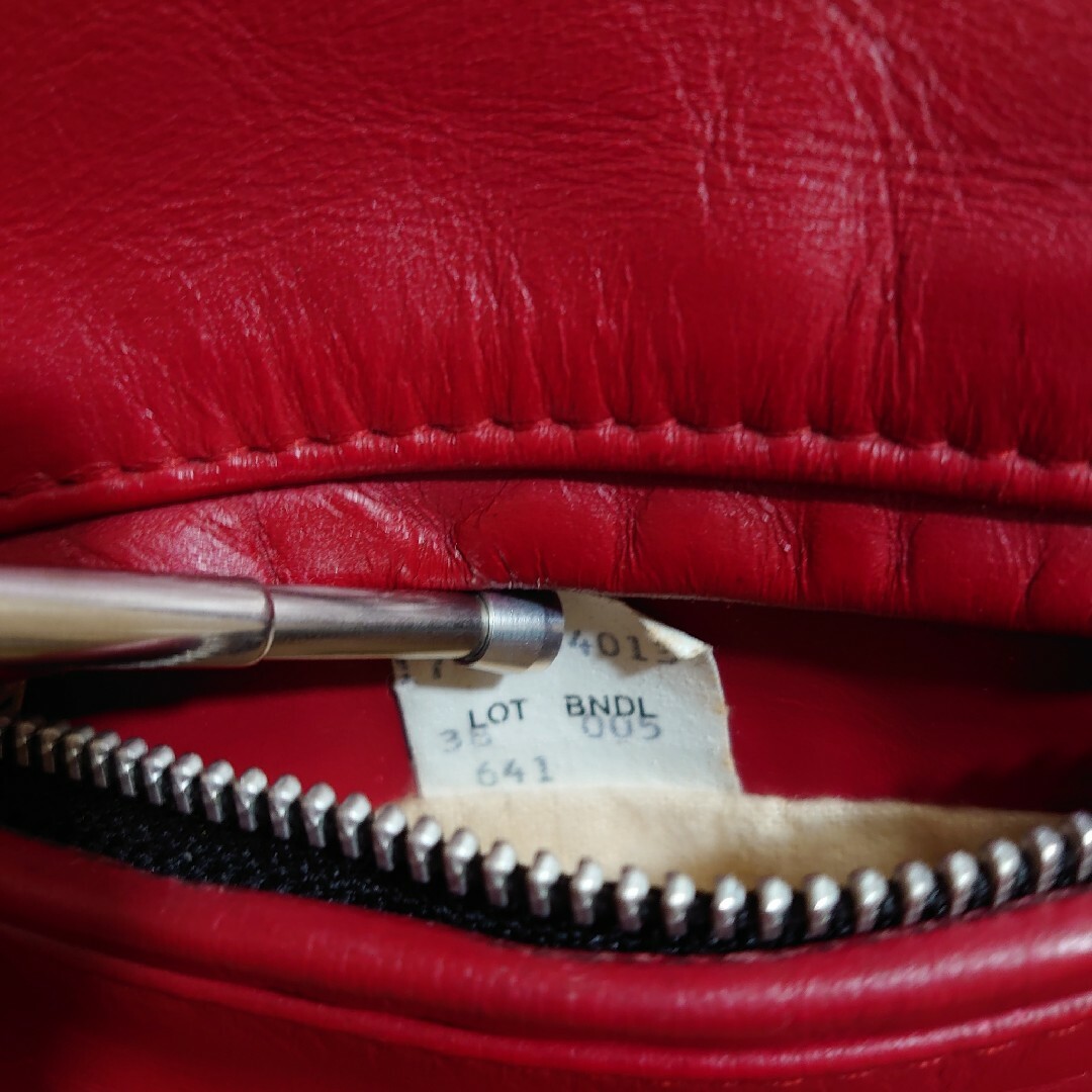 schott - ☆超美品☆Schott641 シングルライダース 赤 size38