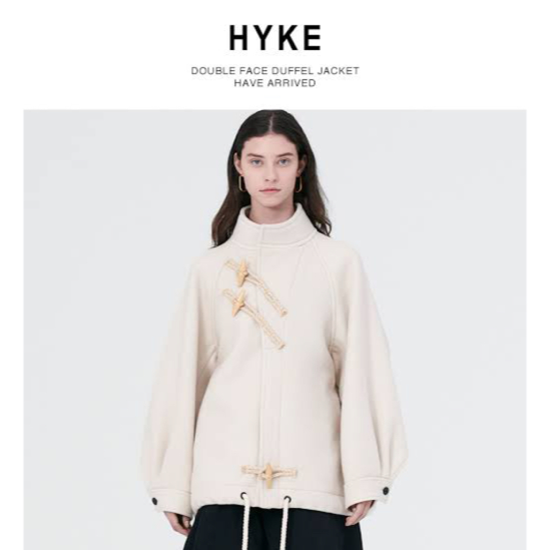 HYKE - 値下げHYKE DOUBLE FACE DUFFLE JACKET サイズ1の通販 by