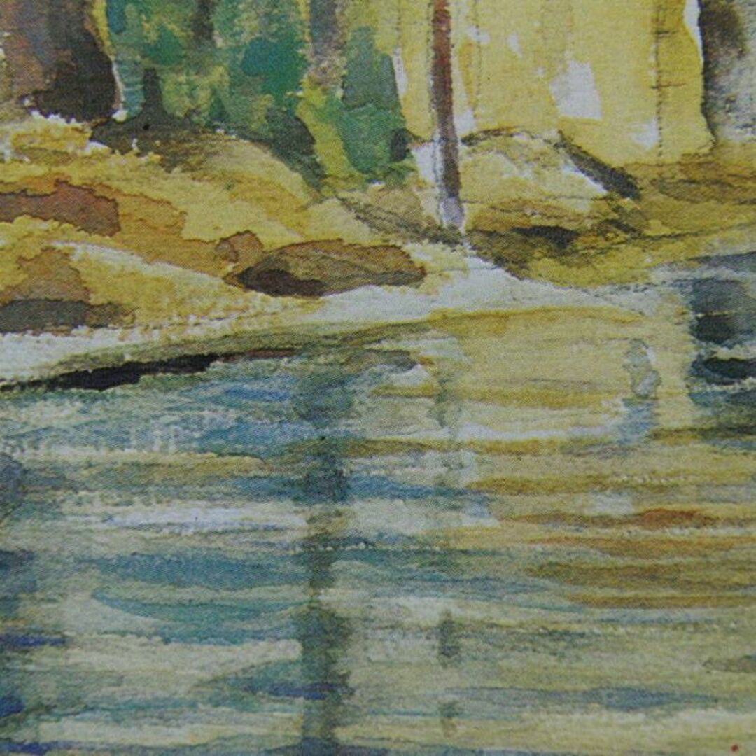 浅井忠、【グレーの洗濯場】、希少な額装用画集より、新品額装付の通販