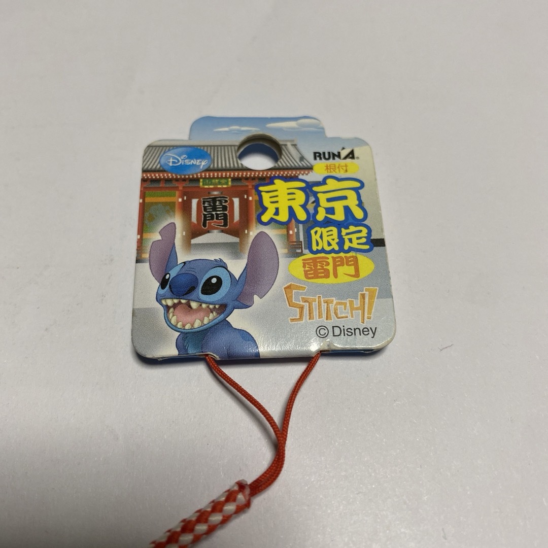 Disney - 東京限定 雷門 スティッチ 根付 キーホルダー ストラップ