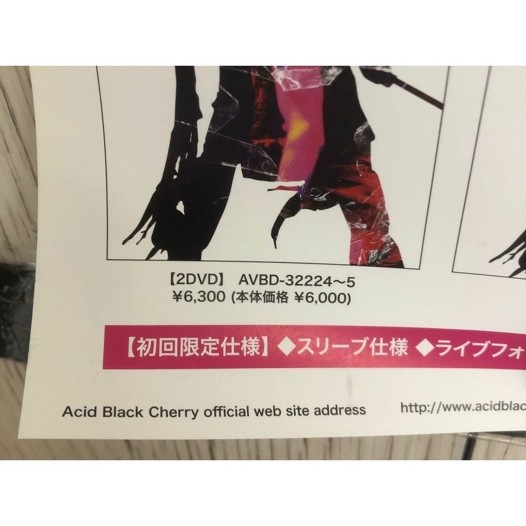 3-◇ポスター Acid Black Cherry 5th Anniversary Live Erect ABC yasu