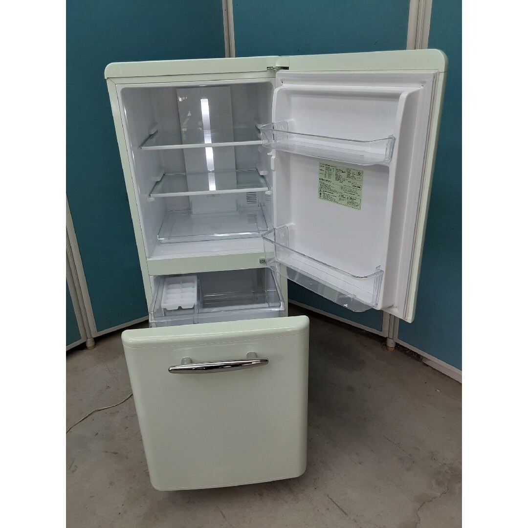 大阪無料】エディオン e angle ANG-RE151-A1 レトロポップ 冷蔵庫