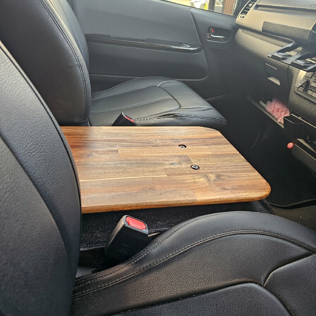 工具付】ハイエース コンソールテーブル ドリンクホルダー前 フラット