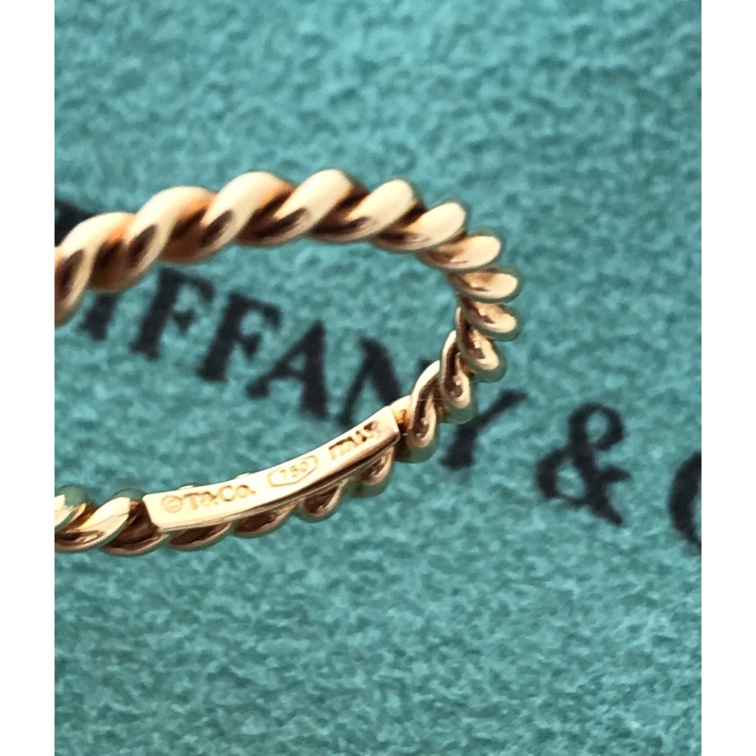 Tiffany & Co. - Tiffany K18YG ナロー ツイストリング 7号の通販 by