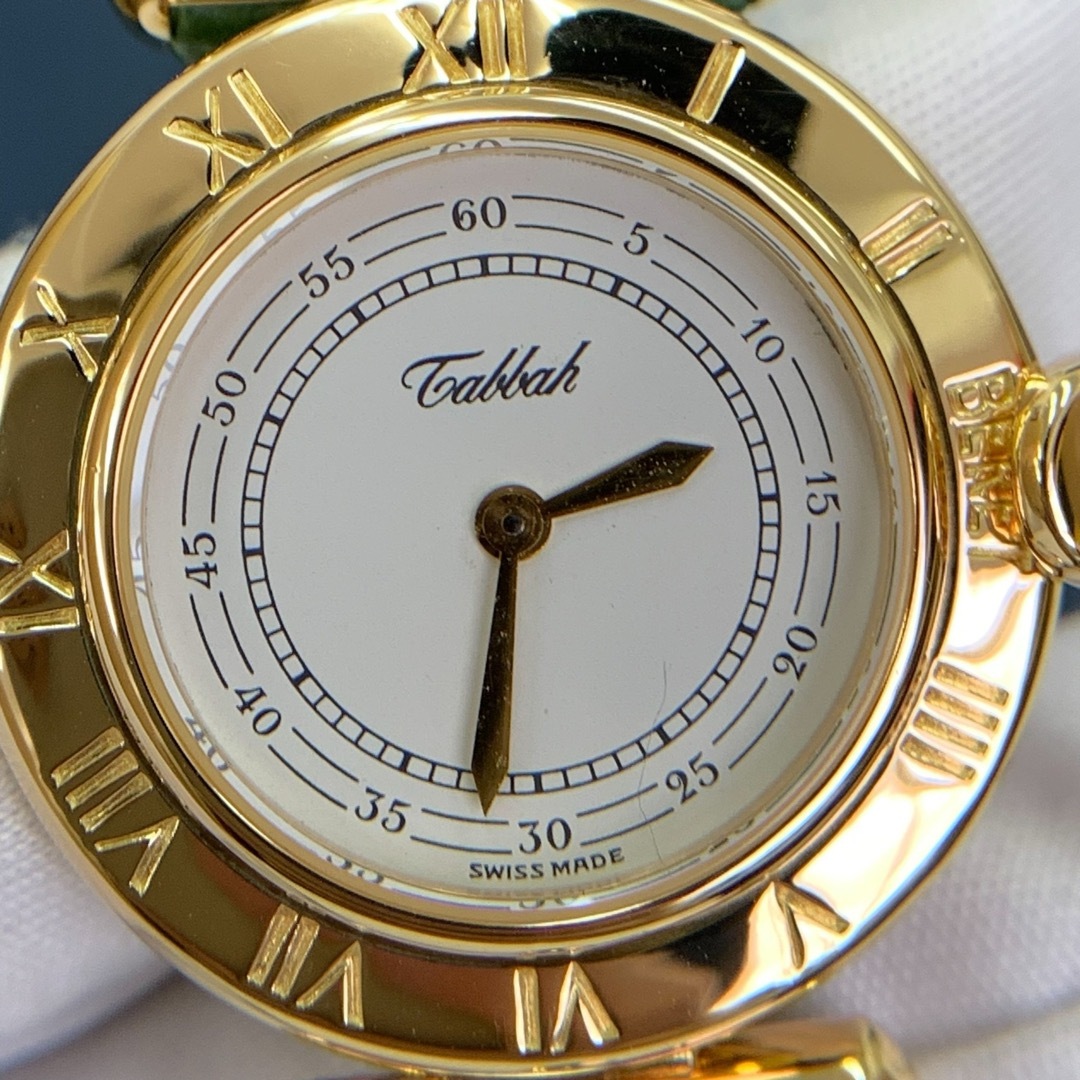 タバー レディース Tabbah ベレ クォーツ エメラルド K18 18K の通販