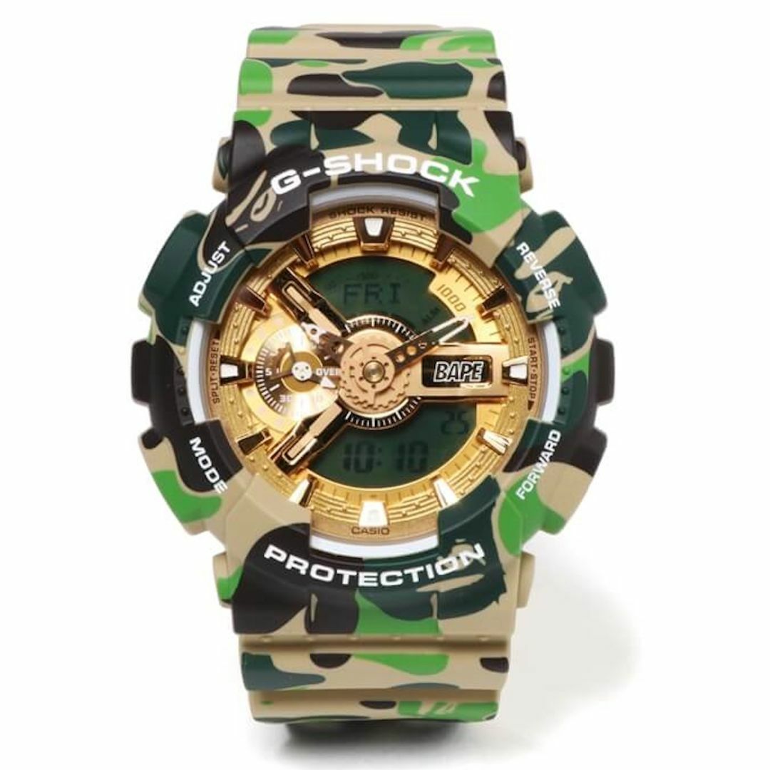A BATHING APE - BAPE X G-SHOCK コラボ ウォッチ 25TH 迷彩 メンズ