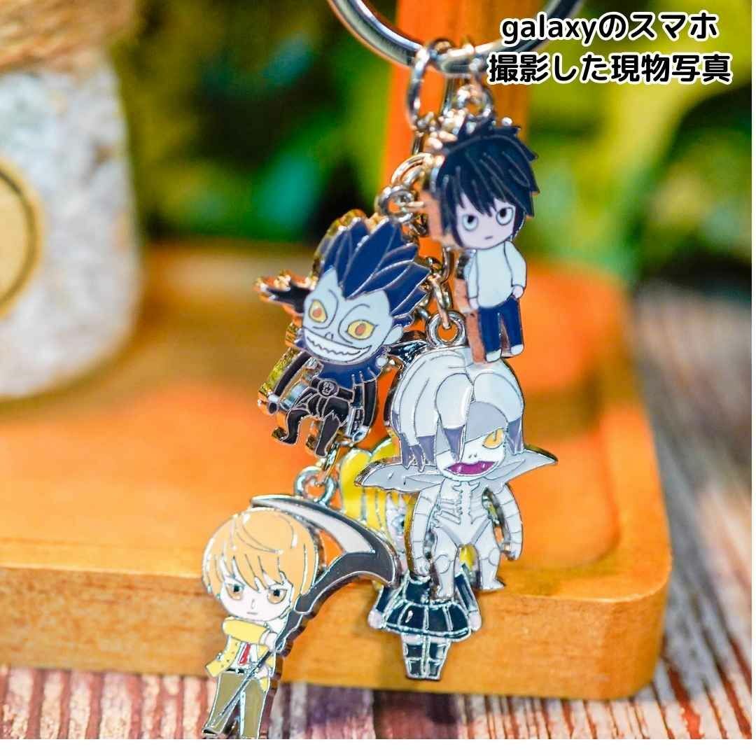 キーホルダー deathnote デスノート チャーム 夜神月 リューク 5吊 の