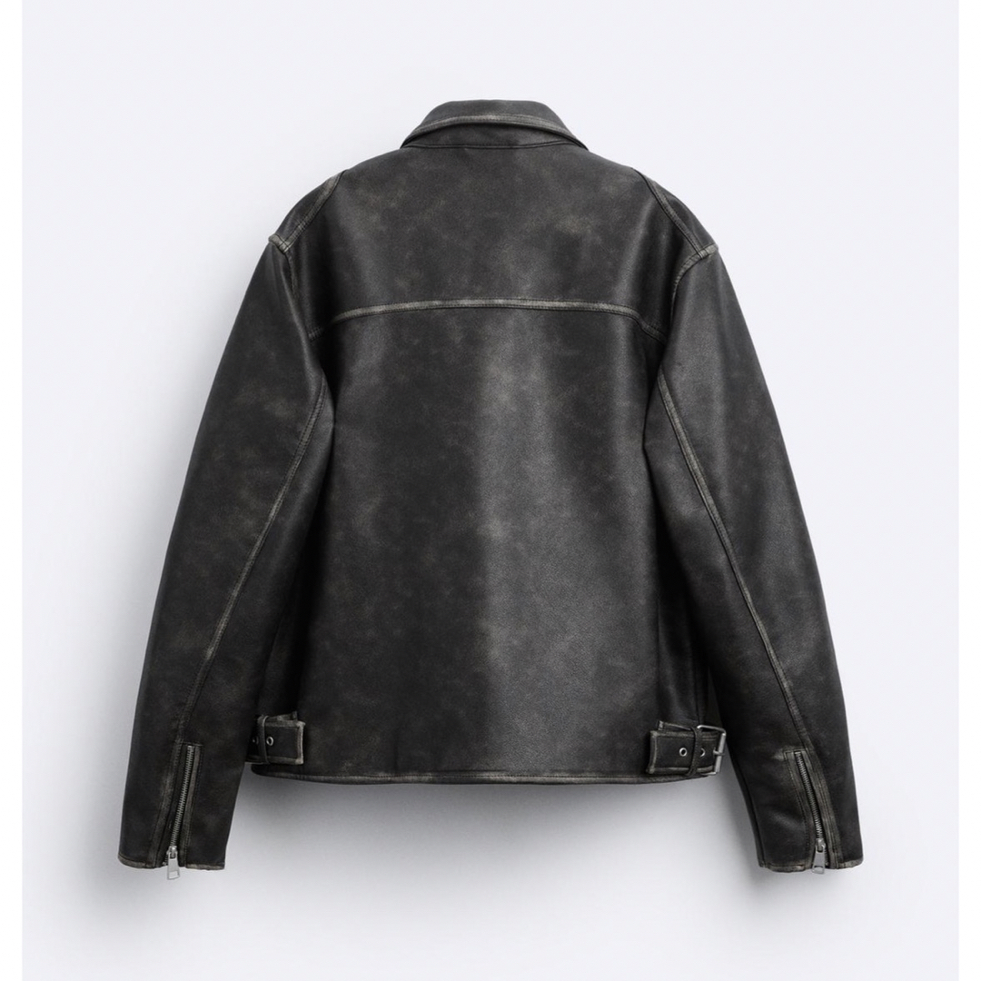 ZARA - 今季☆新品 ZARA グラデーションフェイクレザージャケットの