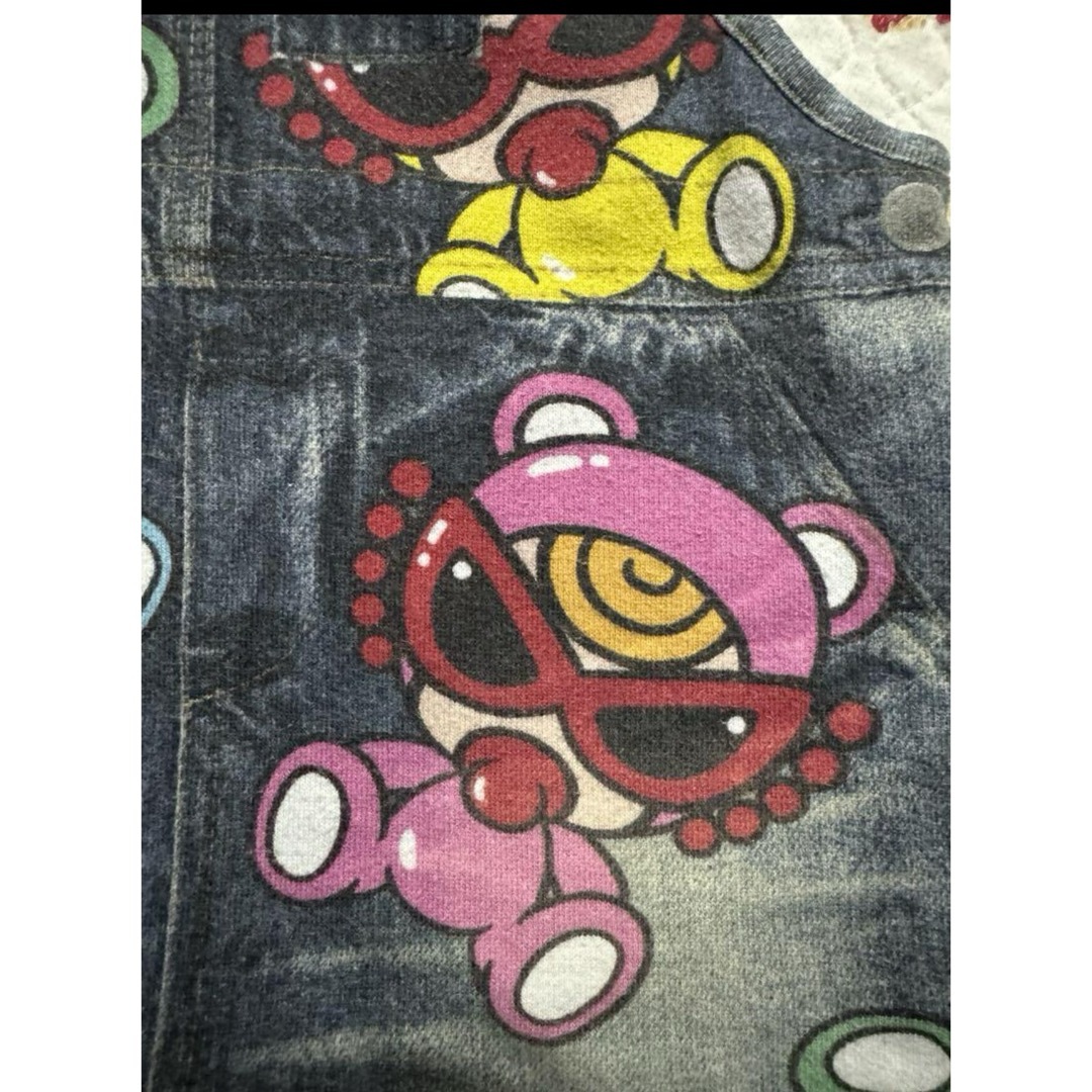 ヒステリックミニ ライクア テディ サロペット FREEサイズ（〜90