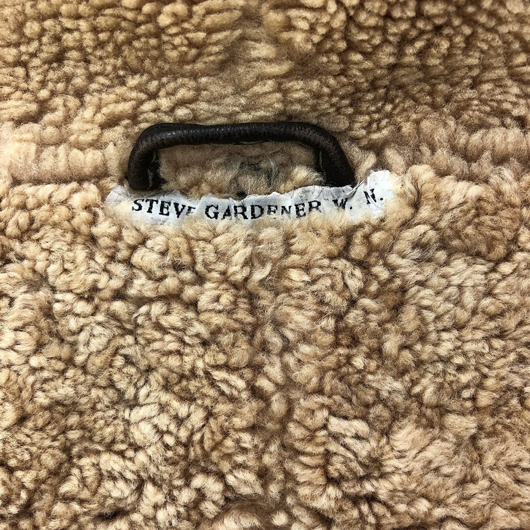 B-3 レザー フライトジャケット ムートンジャケット ブラウン (メンズ