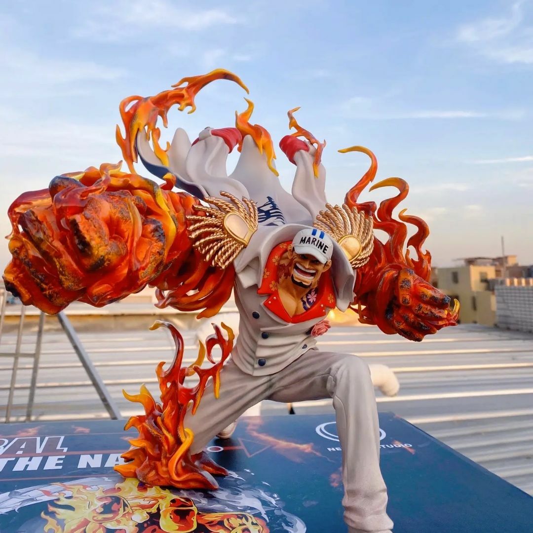 ワンピース 赤犬 元帥 サカズキ フィギュア ガレージキット 塗装済み