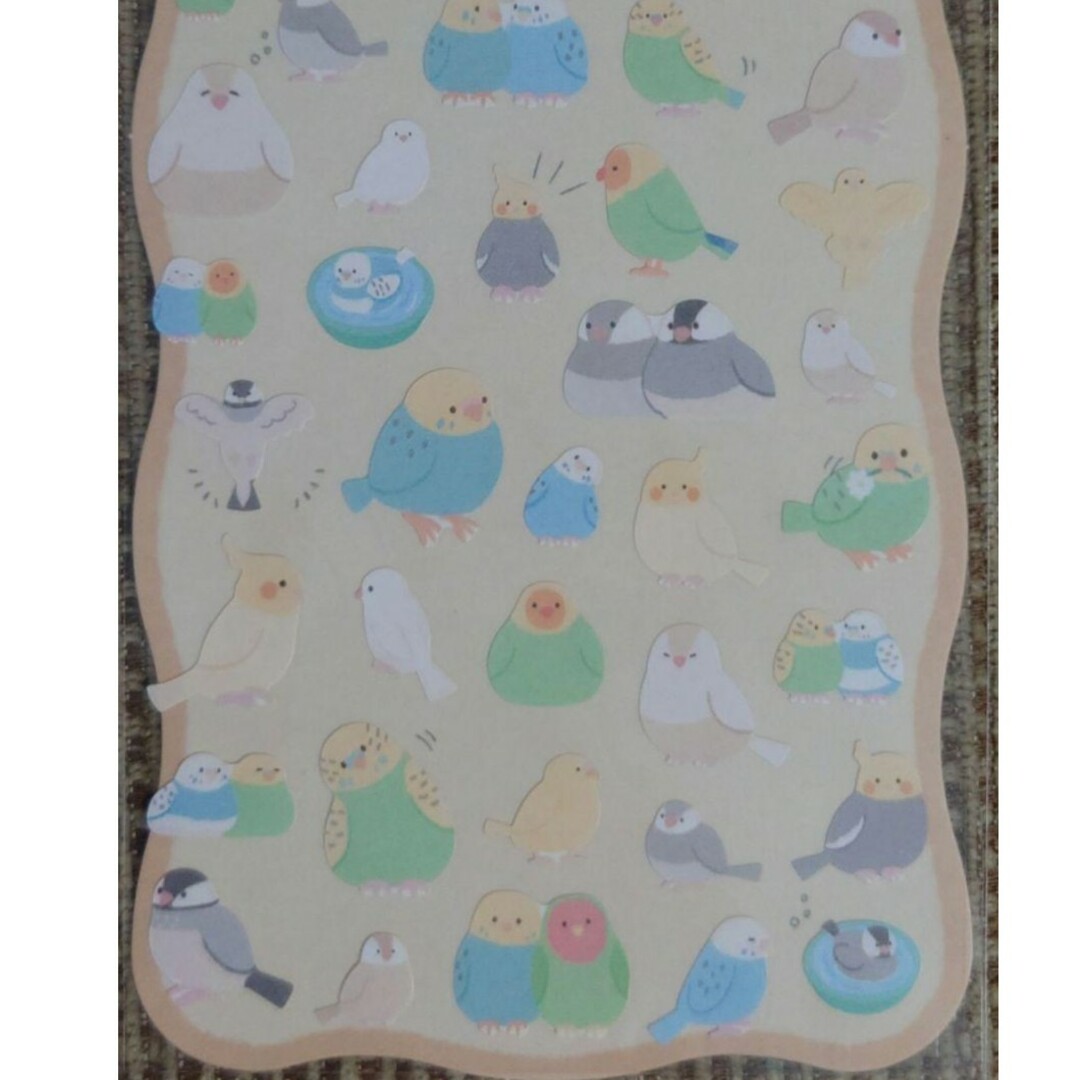 ◯インコ 文鳥 イラストシール(コットン紙)の通販 by モカ&さくら｜ラクマ