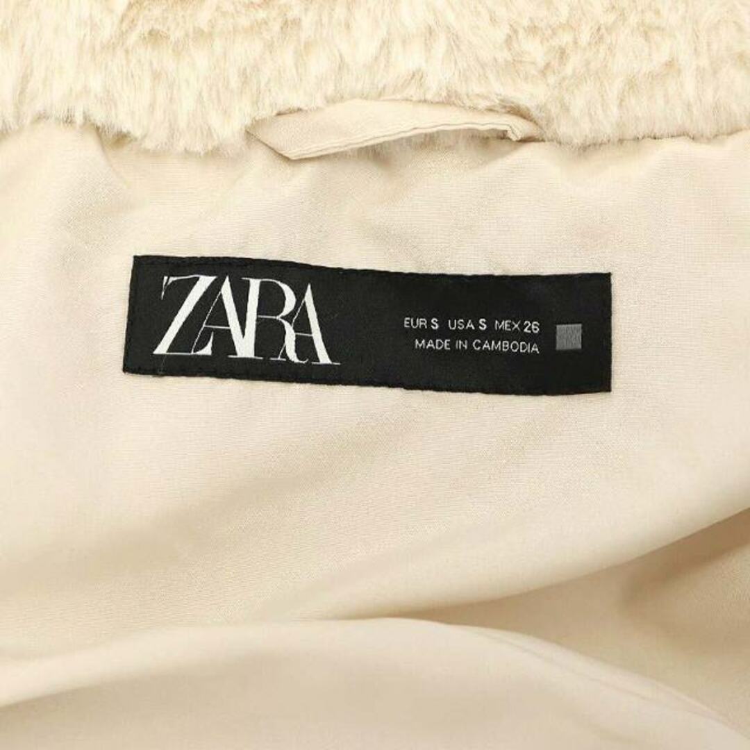 ZARA - ザラ ZARA ジップアップフェイクファージャケット フード S