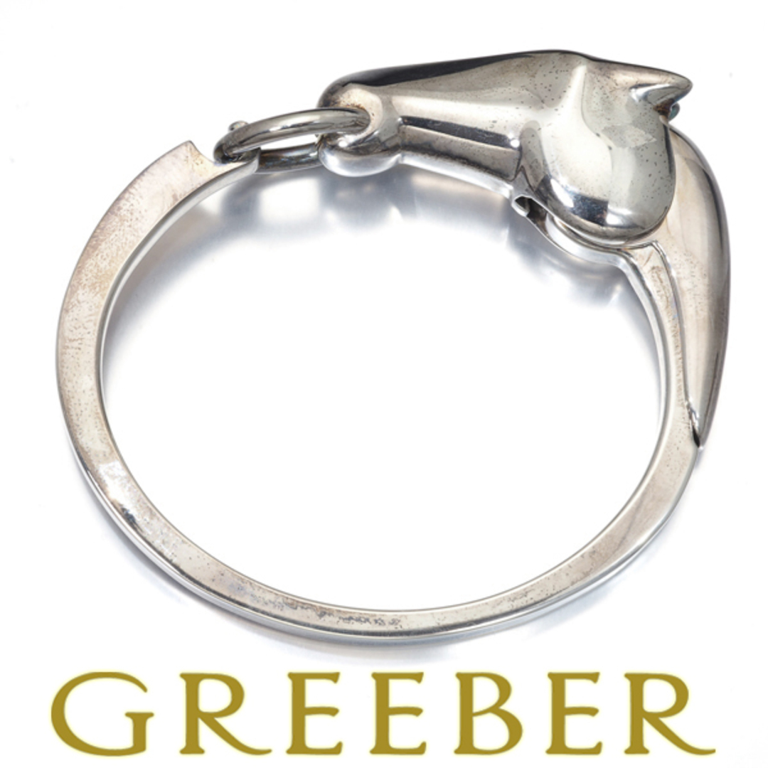 HERMES - エルメス ブレスレット ホース ギャロップ バングル シルバー